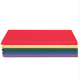 NNECW 5-Pack 5cm Thick Rainbow Rest Nap Mats with Transparent Name Tag Holder