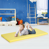 NNECW 5-Pack 5cm Thick Rainbow Rest Nap Mats with Transparent Name Tag Holder