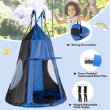 NNECW 2 IN 1 Outdoor Hammock Nest Pod Chair with Detachable Play Tent