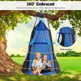 NNECW 2 IN 1 Outdoor Hammock Nest Pod Chair with Detachable Play Tent