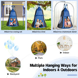 NNECW 2 IN 1 Outdoor Hammock Nest Pod Chair with Detachable Play Tent