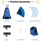 NNECW 2 IN 1 Outdoor Hammock Nest Pod Chair with Detachable Play Tent