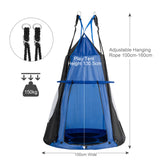 NNECW 2 IN 1 Outdoor Hammock Nest Pod Chair with Detachable Play Tent