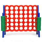 NNECW Giant Connect 4 in A Row with 42 Jumbo Rings for Garden  Beach-Blue
