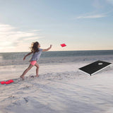 NNECW Cornhole Set with Foldable Design & Side Handle for Easy Movement