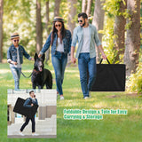 NNECW Cornhole Set with Foldable Design & Side Handle for Easy Movement