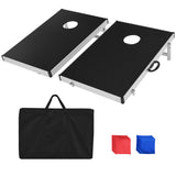 NNECW Cornhole Set with Foldable Design & Side Handle for Easy Movement