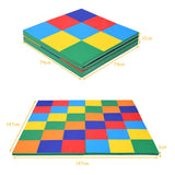 NNECW 4-Section Folding Toddler Play Mat for Home &amp School &amp Kindergarten-Colorful