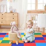 NNECW 4-Section Folding Toddler Play Mat for Home &amp School &amp Kindergarten-Colorful