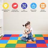 NNECW 4-Section Folding Toddler Play Mat for Home &amp School &amp Kindergarten-Colorful