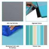 NNECW 4-Section Folding Toddler Play Mat for Home &amp School &amp Kindergarten-Blue