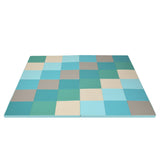 NNECW 4-Section Folding Toddler Play Mat for Home &amp School &amp Kindergarten-Blue