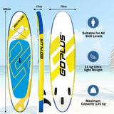 NNECW Lightweight 15 cm Thick Stand Up Paddle with Adjustable Paddle for All Skill Levels
