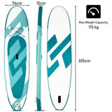 NNECW Lightweight Stand Up Paddle Board with Adjustable Paddle for All Skill Levels