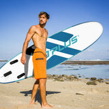 NNECW Yoga Paddle Board with Adjustable Paddle & Carry Bag for Fishing & Yoga