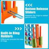 NNECW Giant Connect 4 in A Row with 42 Jumbo Rings for Garden &amp Beach-Orange