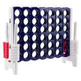 NNECW Giant Connect 4 in A Row with 42 Jumbo Rings for Garden &amp Beach-White