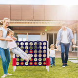 NNECW Giant Connect 4 in A Row with Carrying Bag for Garden &amp Beach-Dark Blue
