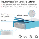 NNECW Inflatable Gymnastic Mat with Electric Pump for Gymnastics &amp Yoga-Blue