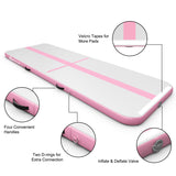 NNECW Inflatable Gymnastic Mat with Electric Pump for Gymnastics &amp Yoga-Pink