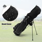 NNECW Complete Golf Club Package Set with oversize aluminum driver for Outdoor Use-Black