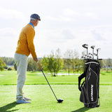 NNECW Complete Golf Club Package Set with oversize aluminum driver for Outdoor Use-Black