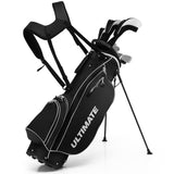 NNECW Complete Golf Club Package Set with oversize aluminum driver for Outdoor Use-Black