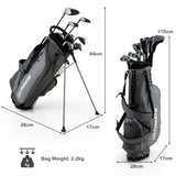 NNECW Complete Golf Club Package Set with oversize aluminum driver for Outdoor Use-Grey