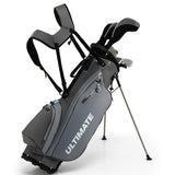 NNECW Complete Golf Club Package Set with oversize aluminum driver for Outdoor Use-Grey