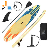 NNECW Bullet-headed Surfboard with Premium Sup Accessories for Fishing & Yoga Large Size
