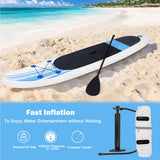 NNECW Inflatable Water Yoga Sup with Adjustable Paddle for Youth and Adult