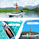 NNECW Inflatable Water Yoga Sup with Adjustable Paddle for Youth and Adult