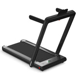 NNECW Electric Folding Treadmill with Bluetooth Speaker for Home Black