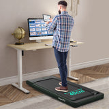 NNECW Electric Folding Treadmill with Bluetooth Speaker for Home-Green