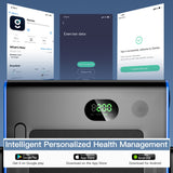 NNECW Electric Folding Treadmill with Bluetooth Speaker for Home Blue