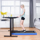NNECW Electric Folding Treadmill with Bluetooth Speaker for Home Blue