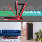NNECW Electric Folding Treadmill with Bluetooth Speaker for Home-Red