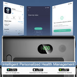 NNECW Electric Folding Treadmill with Bluetooth Speaker for Home Silver