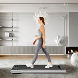 NNECW Electric Folding Treadmill with Bluetooth Speaker for Home Silver