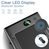 NNECW Electric Folding Treadmill with Bluetooth Speaker for Home Silver