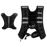 NNECW 15 kg Training Vest with Adjustable Buckles and Net bag for Strengthening Muscles/Running/Walking