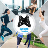 NNECW 15 kg Training Vest with Adjustable Buckles and Net bag for Strengthening Muscles/Running/Walking