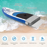 NNECW Portable Surfboard with Premium Sup Accessories & Adjustable Paddle for Fishing & Yoga