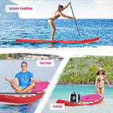 NNECW Inflatable Stand up Paddle Board with Hand Pump for Yoga Middle Size