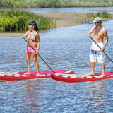 NNECW Inflatable Stand up Paddle Board with Hand Pump for Yoga Middle Size
