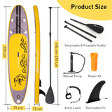 NNECW Inflatable SUP Board Set with High Pressure Paddle Board