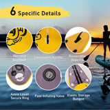 NNECW Inflatable SUP Board Set with High Pressure Paddle Board