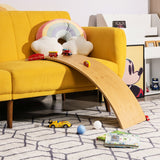NNECW 1.5cm Thick Wooden Wobble Balance Board with Polished Edge for Toddler & Adult