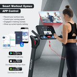NNECW Foldable 2.25 HP Electric Treadmill with LED Display for Home &amp Office-Black