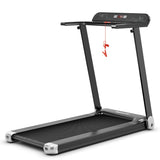 NNECW Folding Electric Treadmill with 12 Preset Programs for Home-Silver